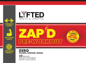 ZAP’D Pre-Workout Powder